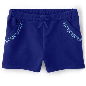 New Gymboree Girls Floral Medallion Bow Shorts 5T Island Getaway Blue